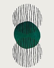 Minimalistische cirkel groen #9
