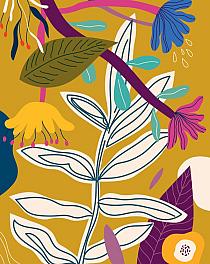 Bloemencompositie geel #29