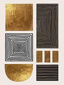 Gouden geometrische vormen #3