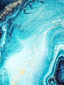 Golvende, blauwe texturen