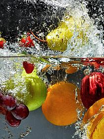 Water vol vers fruit