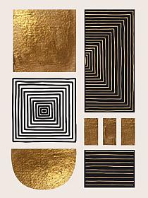 Gouden geometrische vormen #3