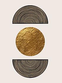 Gouden geometrische vormen #4
