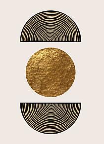 Gouden geometrische vormen #4