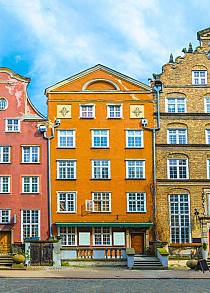 Pastelkleurige huizen, Polen