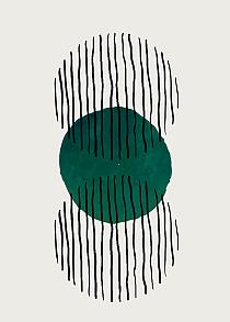 Minimalistische cirkel groen #9