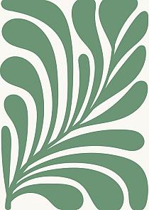 17651 op abstracte bloemenposter  16 50x70