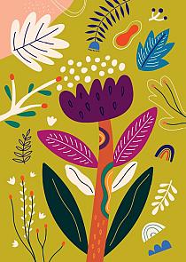 Bloemencompositie groen #25