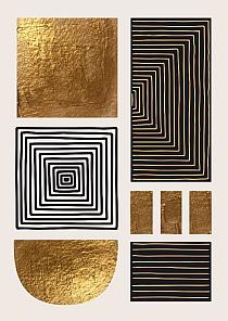 Gouden geometrische vormen #3