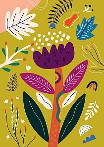 Bloemencompositie groen #25