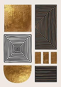 Gouden geometrische vormen #3