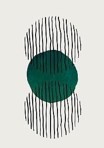 Minimalistische cirkel groen #9