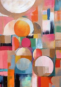 Abstract modern landschap