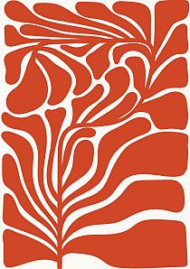 17479 op abstracte bloemenposter  12 a0