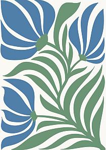 17529 op abstracte bloemenposter  13 a0