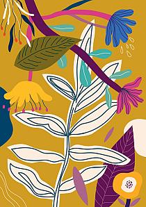 Bloemencompositie geel #29