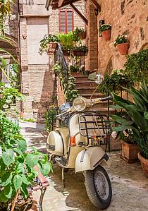 Vintage scooter in Italië