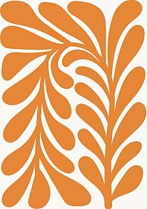 17377 op abstracte bloemenposter  10 a0