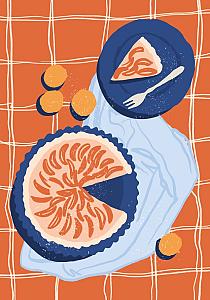 16747 op tafel met taart 70x100