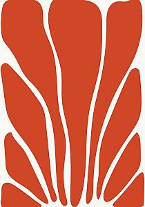 17249 op abstracte bloemenposter  8 70x100