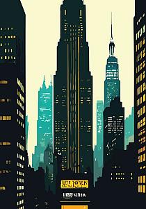 13268 op new york city stadsgezicht  9 70x100