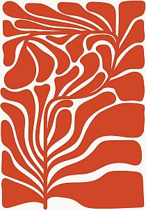 17459 op abstracte bloemenposter  12 70x100