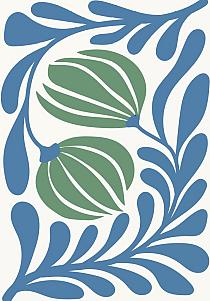17859 op abstracte bloemenposter  20 70x100