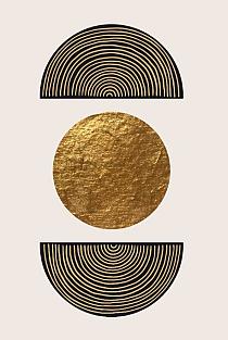 Gouden geometrische vormen #4