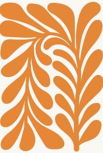 17330 op abstracte bloemenposter  10 20x30