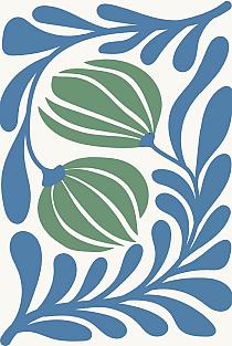 17840 op abstracte bloemenposter  20 20x30