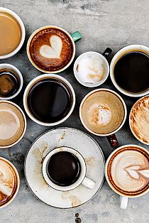 Verschillende soorten koffie
