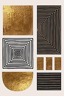 Gouden geometrische vormen #3