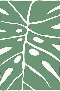 17096 op abstracte bloemenposter  5 60x90