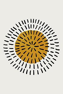 Minimalistische cirkel geel #8
