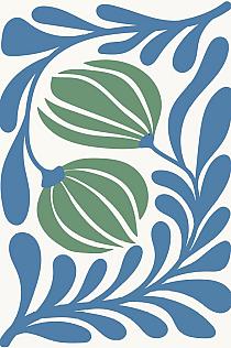 17863 op abstracte bloemenposter  20 80x120