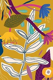 Bloemencompositie geel #29