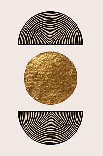 Gouden geometrische vormen #4