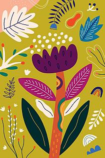 Bloemencompositie groen #25