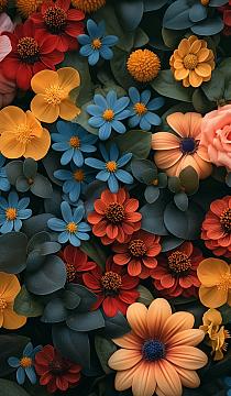 Achtergrond met bloemen