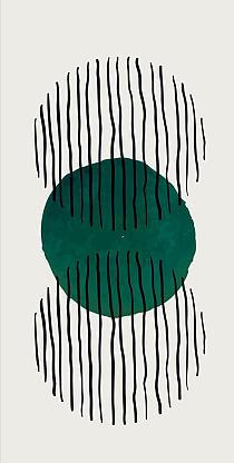 Minimalistische cirkel groen #9