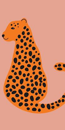 Minimalistische cheetah