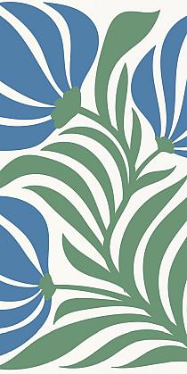 17507 op abstracte bloemenposter  13 60x120