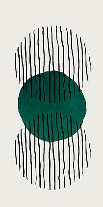 Minimalistische cirkel groen #9