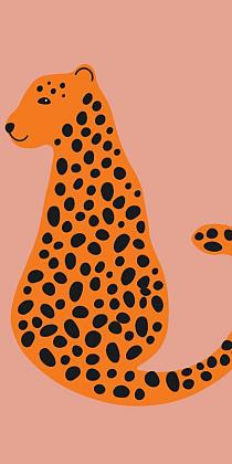 Minimalistische cheetah