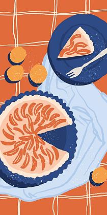 16745 op tafel met taart 60x120