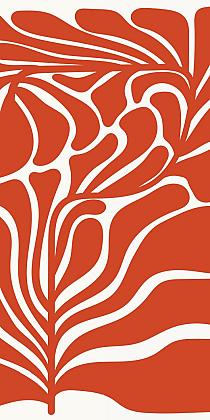 17457 op abstracte bloemenposter  12 60x120