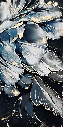 Schitterende bloembladeren navy blauw