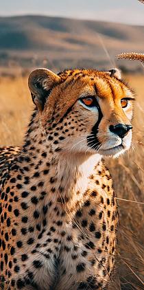 Cheetah in savannegras