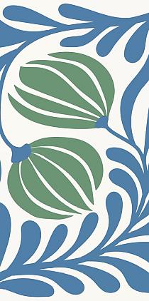 17852 op abstracte bloemenposter  20 50x100