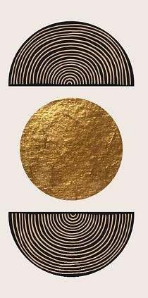 Gouden geometrische vormen #4